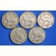 GENUINE 5 Irish Threepences 3d Ireland EIRE, Irish Hare coins, various dates [04/24 28928] SHOP