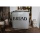Vintage Enamel Bread Bin - White Enamel Bread Box - White Bread Bin - English Bread Box - English Enamel - Enamel Bread Box - White Enamel