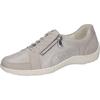 Schnürschuh WALDLÄUFER "HENNI", Damen, Gr. 5 (38), grau (hellgrau), Nubukleder, Veloursleder, sportlich, Schuhe, in Komfortweite H = sehr weit, Freizeitschuh, Halbschuh, Schnürschuh