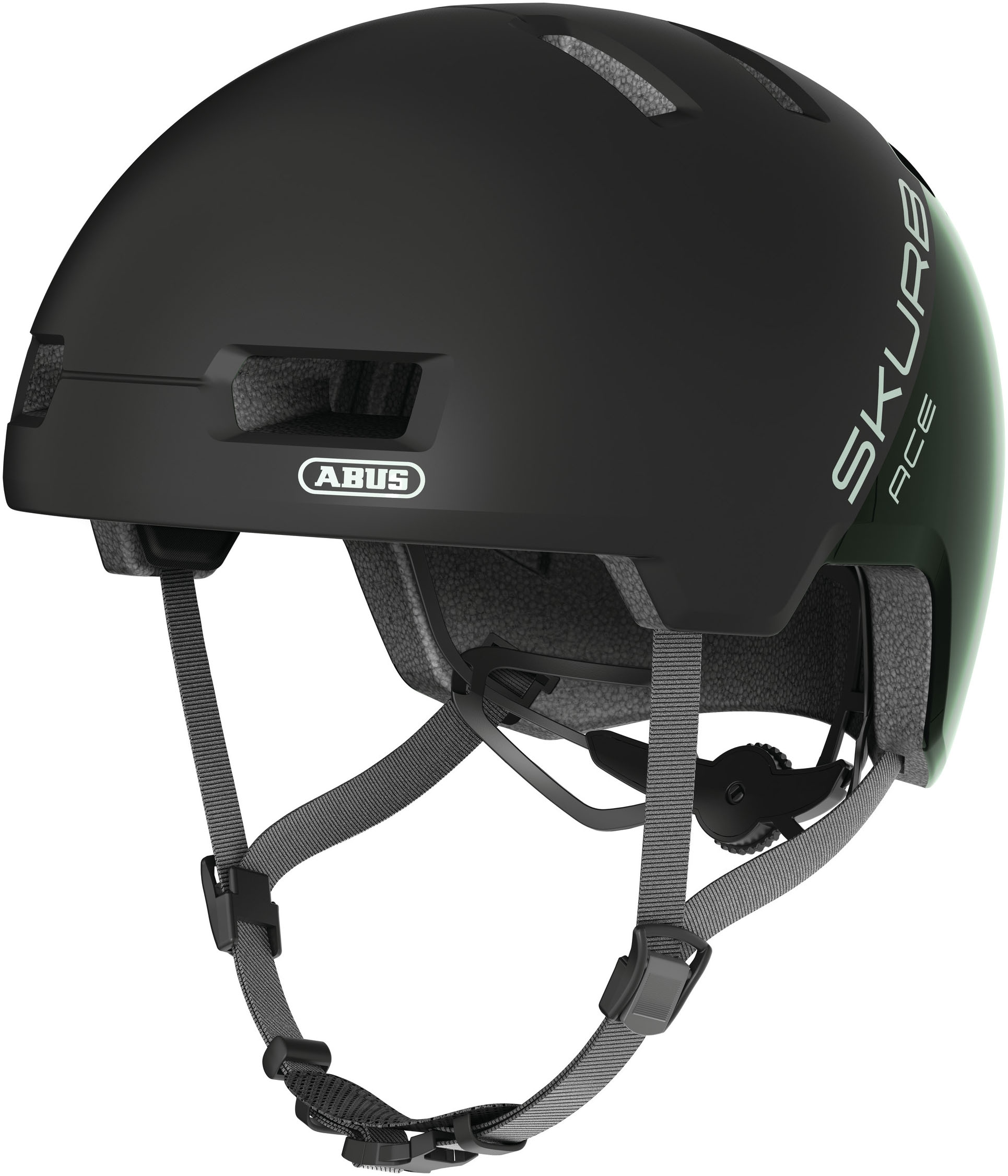 Fahrradhelm ABUS "SKURB ACE" Gr. M, grün (moss grün), Helme, M Kopfumfang: 55cm - 59cm Image