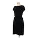 Gap - Maternity Casual Dress - Popover: Black Solid Dresses - Women's Size Small