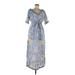 Gretchen Scott Designs Casual Dress: Blue Dresses - Women's Size Medium