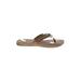 Sperry Top Sider Flip Flops Brown Shoes - Women's Size 10