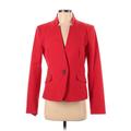 Ann Taylor LOFT Blazer Jacket: Red Jackets & Outerwear - Women's Size 4