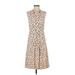 Kate Spade New York Cocktail Dress: Tan Leopard Print Dresses - Women's Size 4