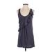 Daisy Fuentes Casual Dress - Mini: Gray Dresses - Women's Size Small