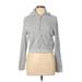 The Children's Place Zip Up Hoodie: Gray Tops - Women's Size Large