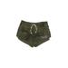 Abercrombie & Fitch Shorts: Green Camo Bottoms - Women's Size Medium