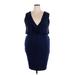 XXI Cocktail Dress - Bodycon: Blue Dresses - Women's Size 2X-Large