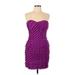 Charlotte Russe Cocktail Dress: Purple Dresses - Women's Size Large