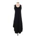 Gap Casual Dress - A-Line Scoop Neck Sleeveless: Black Solid Dresses - Women's Size X-Small