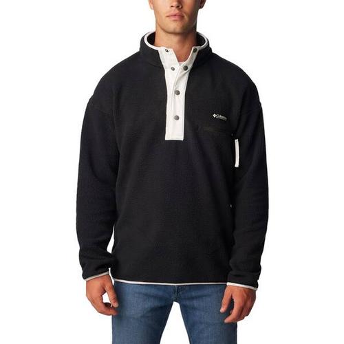 COLUMBIA-Herren-Fleece-Helvetia™ Half Snap Fleece, Größe L in Schwarz