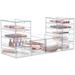 Sorbus Acrylic Cosmetic Makeup Organizer 12 Drawers Clear Stackable Storage Bins For Jewelry And Office Supplies Organizer- 3Pc