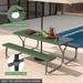 Costway 6 FT Picnic Table Bench Set Outdoor Dining Table & 2 Benches - See Details
