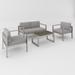 Modern 4 Piece Sofa Seating Group For Patio Garden Outdoor