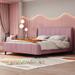 Queen Size Elegant Upholstered Platform Bed With Strong Support,Soft and Comfortable