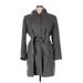 AK Anne Klein Wool Coat: Gray Jackets & Outerwear - Women's Size X-Large