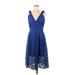 Adelyn Rae Cocktail Dress: Blue Dresses - Women's Size Medium