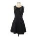 RACHEL Rachel Roy Casual Dress - Mini: Black Solid Dresses - Women's Size 8