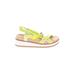 Lucky Brand Sandals: Green Tropical Shoes - Women's Size 7 1/2