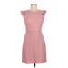 Pink Lily Casual Dress - Shift: Pink Solid Dresses - Women's Size Medium