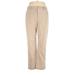 Jones New York Signature Khaki Pant: Tan Solid Bottoms - Women's Size 14