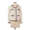 J.Crew Jacket: Ivory Tweed Jackets & Outerwear - Women's Size 4