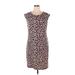 Apt. 9 Casual Dress - Sheath: Brown Leopard Print Dresses - Women's Size X-Large