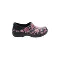 Crocs Mule/Clog: Black Floral Motif Shoes - Women's Size 7