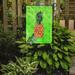 Caroline's Treasures Pineapple Polkadot 2-Sided Polyester 15 x 11 in. Garden Flag in Orange | 15 H x 11 W in | Wayfair BB8193GF
