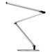 Koncept Technologies Inc Z-Bar 16.42" Desk Lamp Plastic/Metal | 16.42 H x 9 W x 33.88 D in | Wayfair AR3000-WD-SIL-DSK