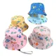 Sommer Baby Hut Junge Mädchen Baumwolle UV-Schutz Sonnen kappe Kinder Panama Strand Kinder Eimer Hut