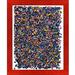 Trinx Byflugur by Provost Fabien - Picture Frame Painting Print on Canvas in Blue/Pink | 23.5 H x 19.5 W x 2 D in | Wayfair