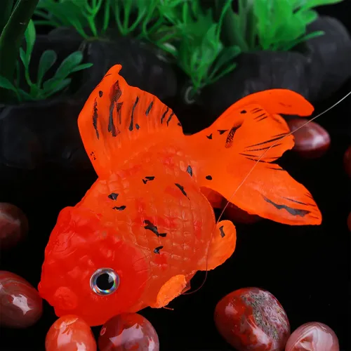 Aquarium Fisch Dekor Tank Dekoration künstliche Dekorationen Spielzeug Goldfisch Silikon