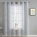 House of Hampton® Peebles Floral Semi-Sheer Curtain Panels Polyester in Gray/Brown | 96 H in | Wayfair 7949986C764D4C63A09AB18BA30D0E2C