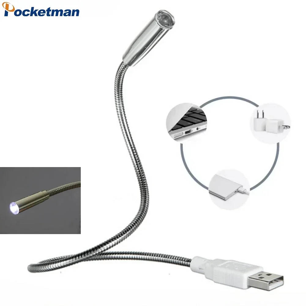 USB LED Buch Licht Mini LED Lichter Augenschutz Leselampe Nachttisch Laterne für Laptop Computer Notebook Image