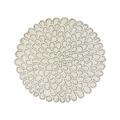 Dakota Fields Kerner Floral Placemat, Glass in Gray/White/Brown | 14 W in | Wayfair 652DDBC42B71489EA4A1FE3B8CE23B7C