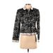 AK Anne Klein Silk Blazer Jacket: Black Brocade Jackets & Outerwear - Women's Size 2 Petite