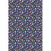 Blue/Indigo 78 x 70 x 0.1 in Area Rug - Wildon Home® Nakota Geometric Machine Woven Cotton/Indoor/Outdoor Area Rug in Blue/Pink/Purple/Orange | Wayfair