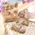 JIANWU-Livre d'autocollants de décoration de fleurs vintage série SecExamen Garden bricolage