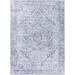 Blue/White 83.86 x 62.99 x 0.05 in Area Rug - Bungalow Rose Hewet Area Rug Polyester | 83.86 H x 62.99 W x 0.05 D in | Wayfair