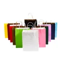 Sacchetti di carta Kraft Tote sacchetti di carta regalo rettangolari Color caramella cinque