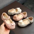 Scarpe ballerine per bambini da bambina per bambini primavera autunno con fiocco in pizzo Design