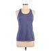 Reebok Active Tank Top: Blue Activewear - Women's Size Medium