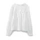 Chemise à col en dentelle blanche pour femme sous-couche creux doux broderie haut haute