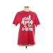 Next Level Apparel Short Sleeve T-Shirt: Red Tops - Women's Size Large