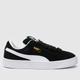 PUMA suede xl trainers in black & white