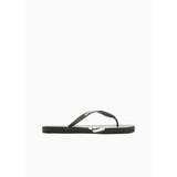 Rubber Flip-flops With Logo - White - Emporio Armani Flats