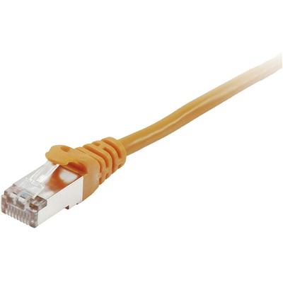 Equip 605576 RJ45 Netzwerkkabel, Patchkabel CAT 6 S/FTP 10.00 m Orange vergoldete Steckkontakte 1 St