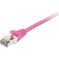 Equip 605582 RJ45 Netzwerkkabel, Patchkabel CAT 6 S/FTP 3.00 m Pink vergoldete Steckkontakte 1 St.